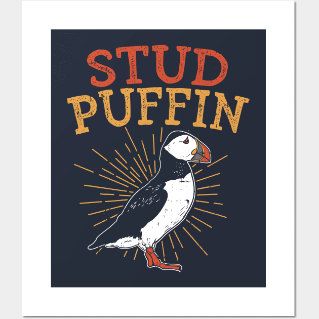 Stud Puffin - Puffins Wall Art by Shirtbubble